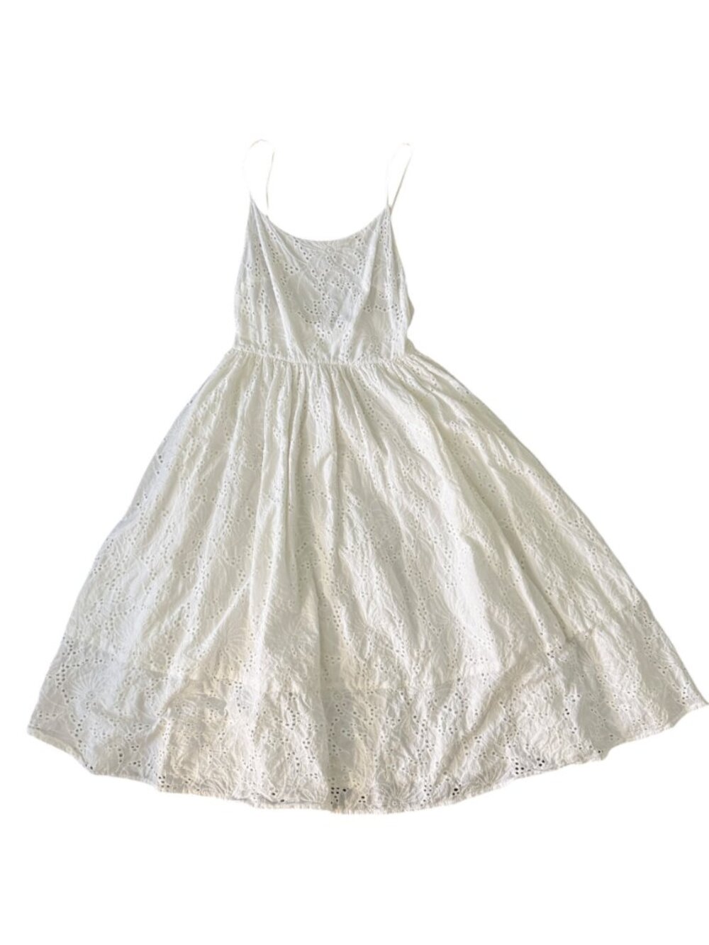 Rachel Antonoff White Eyelet Princess Dress Midi-Cotton- Size 6- MSRP $299 - Picture 4 of 16